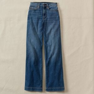 Lands' End Indigo Tide Blue Flare Jeans - 8 TALL